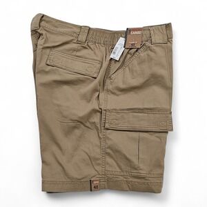 NWT Roundtree & Yorke Cargo Shorts 42 Brown Classic Fit 7" Inseam‎ Elastic